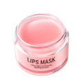 Masque de soin des lèvres rose bio avec logo personnalisé en gros Masque hydratant pour les lèvres de sommeil de marque privée